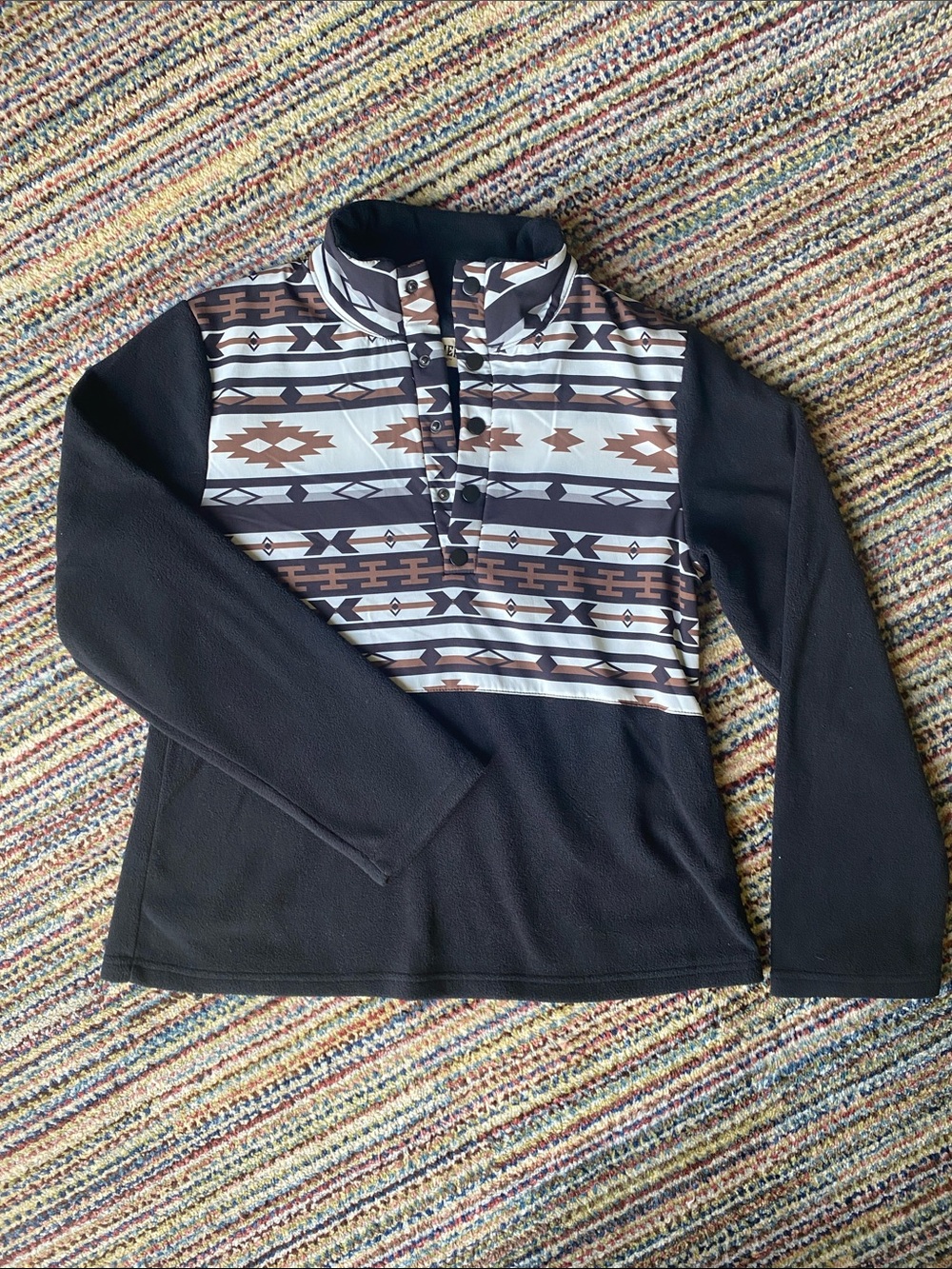 Red River Southwestern Fleece Pullover L